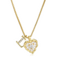 Hartvormige Letters Micro Pavé Schakelketting