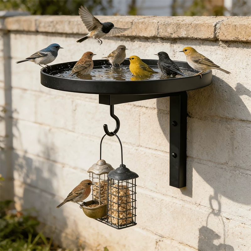 🐦50% KORTING💧Wandgemonteerde metalen vogelvoeder – weerbestendig, eenvoudig schoon te maken & ideaal voor tuin, balkon & terras 🌿