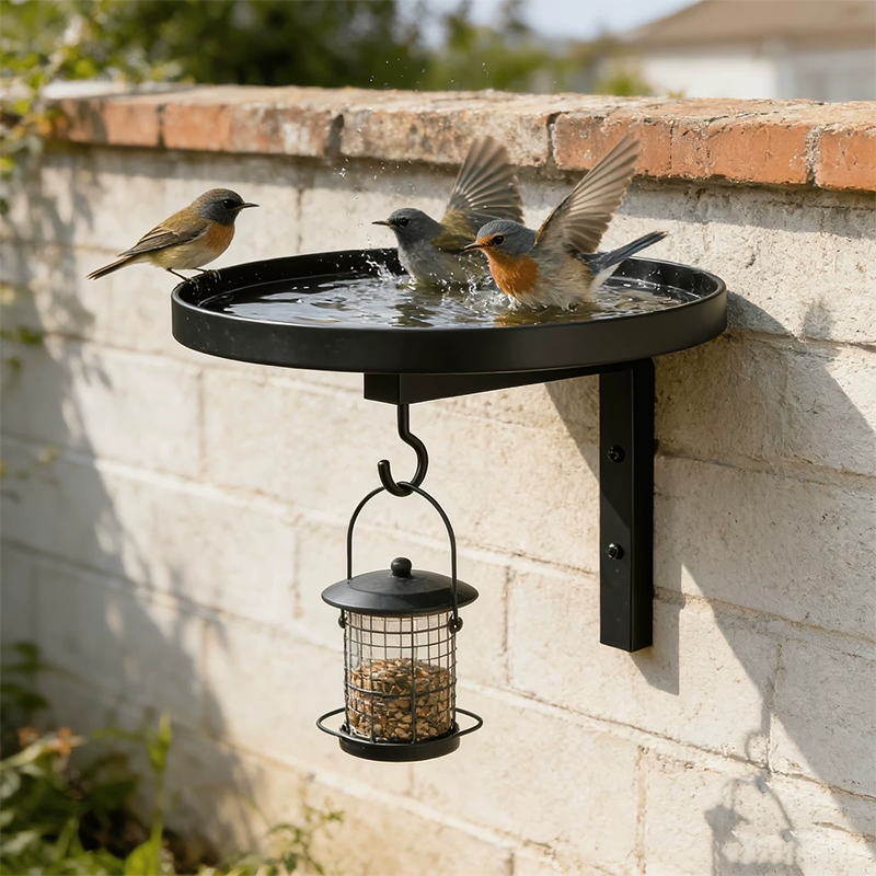 🐦50% KORTING💧Wandgemonteerde metalen vogelvoeder – weerbestendig, eenvoudig schoon te maken & ideaal voor tuin, balkon & terras 🌿