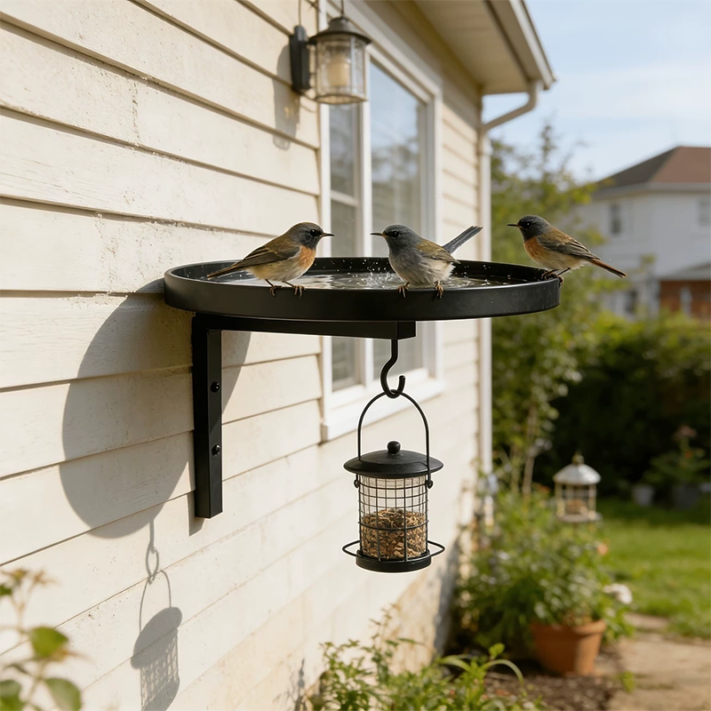 🐦50% KORTING💧Wandgemonteerde metalen vogelvoeder – weerbestendig, eenvoudig schoon te maken & ideaal voor tuin, balkon & terras 🌿