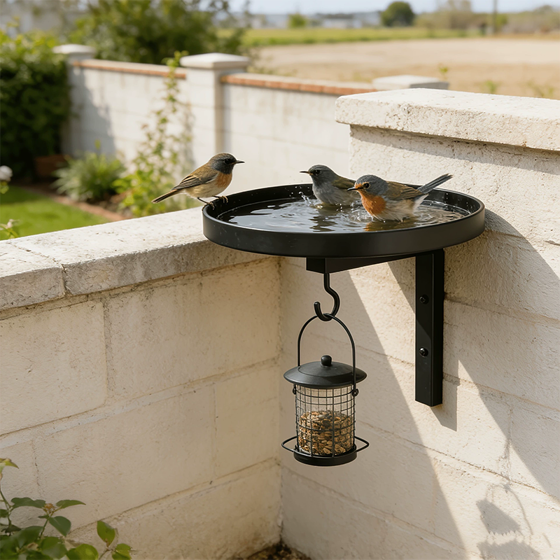 🐦50% KORTING💧Wandgemonteerde metalen vogelvoeder – weerbestendig, eenvoudig schoon te maken & ideaal voor tuin, balkon & terras 🌿
