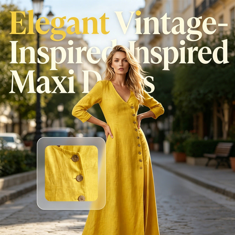 Vintage-geïnspireerde Blousejurk met Lange Mouwen