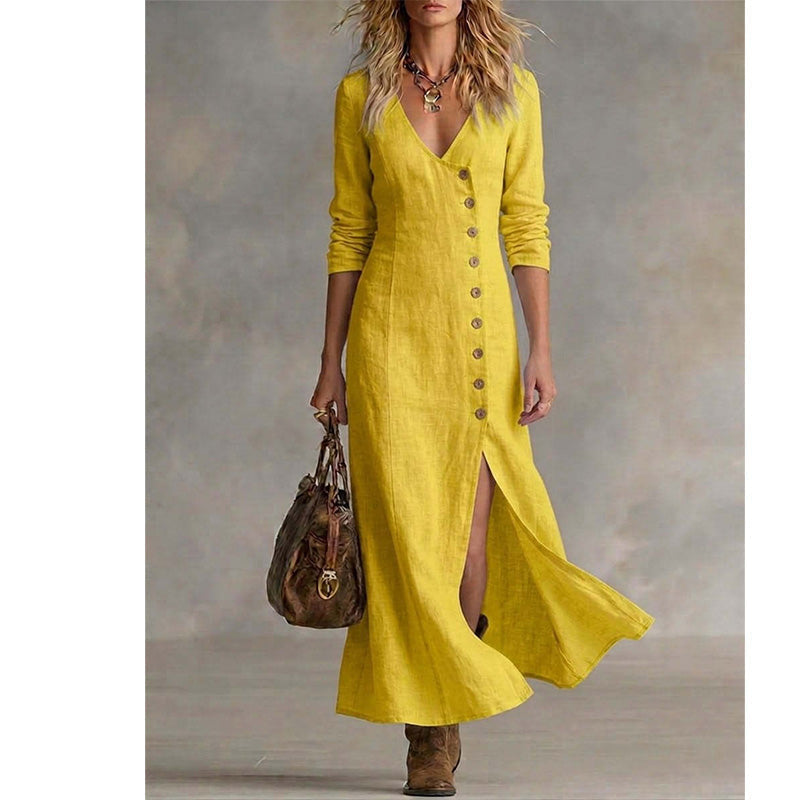 Vintage-geïnspireerde Blousejurk met Lange Mouwen