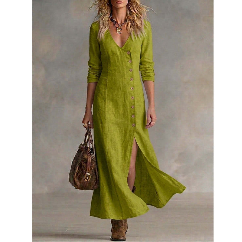 Vintage-geïnspireerde Blousejurk met Lange Mouwen