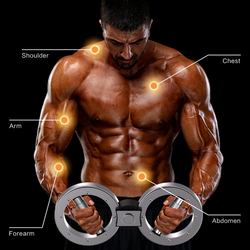 📢📢50% KORTING⏰Verstelbare arm- & borsttrainer – Spanningniveaus & compact ontwerp – Versterkt armen, borst & schouders – perfect voor thuisgym of kantoortrainingen 🏋️‍♂️