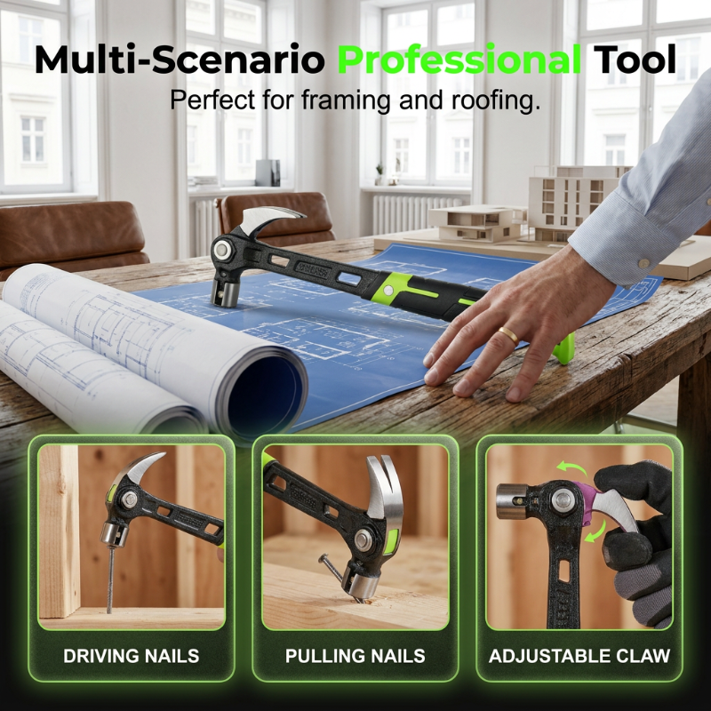🧱 50% KORTING + GRATIS VERZENDING 🧰 Industriële Multifunctionele Klauwhamer