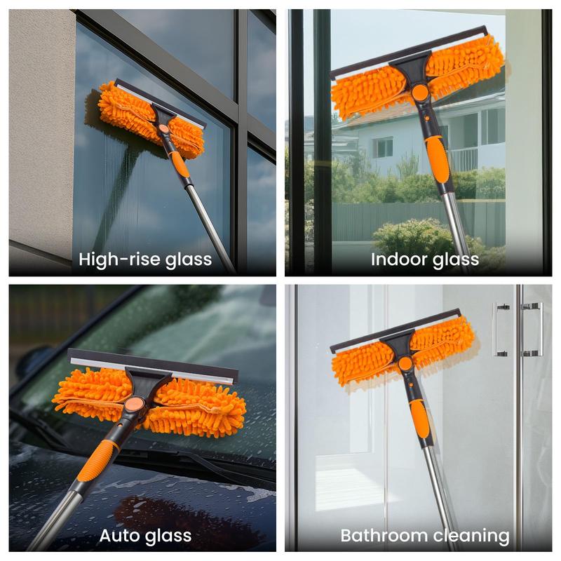 💦50% korting🧹2-in-1 raamwisser met lange verlengstang