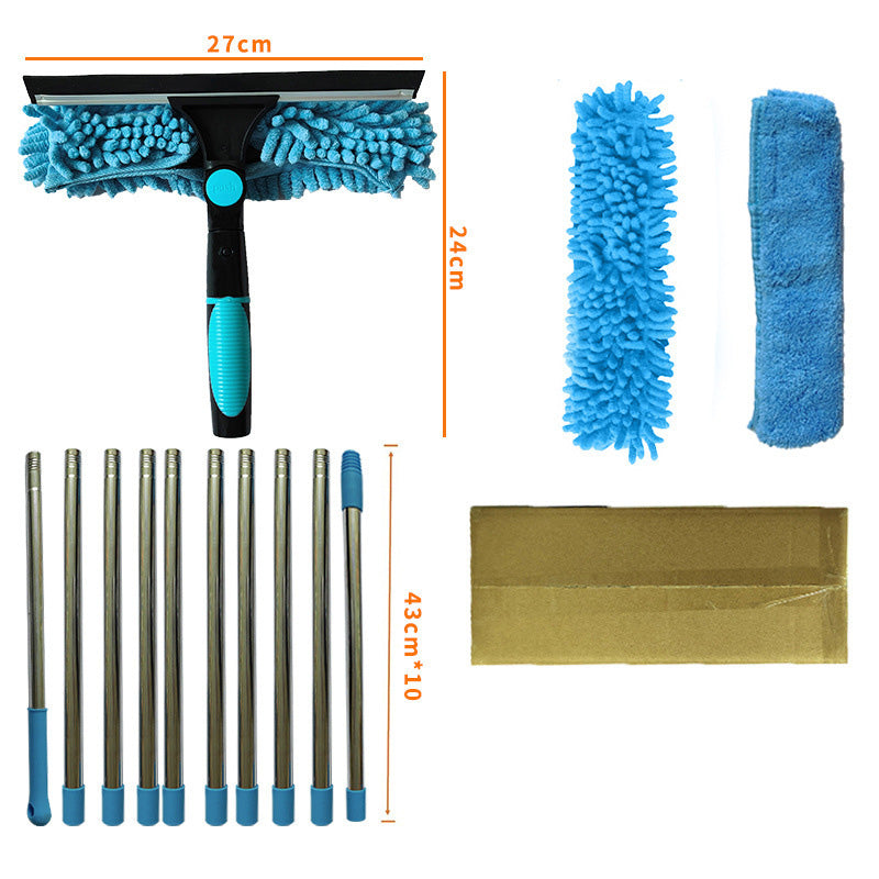 💦50% korting🧹2-in-1 raamwisser met lange verlengstang