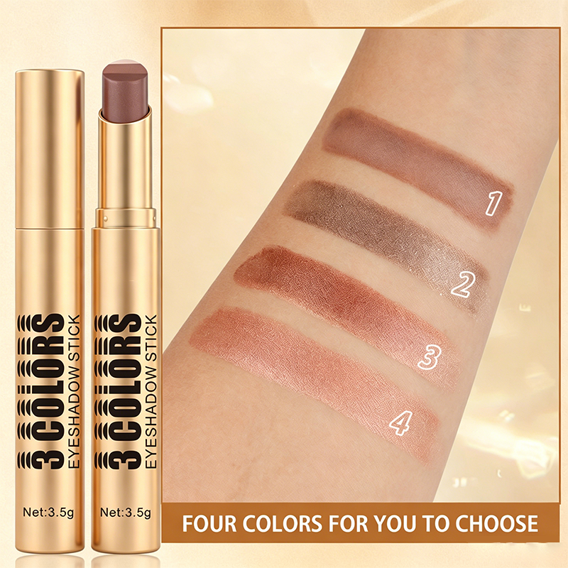 💄TIJDELIJKE AANBIEDING 50% KORTING💥3-in-1 Gradient Eyeshadow Stick – Eén veeg, waterproof, gebogen punt ✨