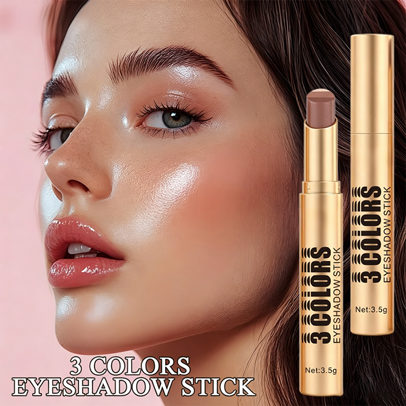 💄Koop 1 krijg 1 gratis（2 stuks）💥3-in-1 Gradient Eyeshadow Stick – Eén veeg, waterproof, gebogen punt ✨