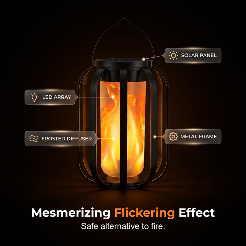 🔥 50% KORTING 🔥 Zonne-energie Vlamlamp – Realistisch Flikkerend Vuurlicht voor Tuin en Terras