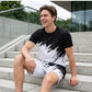 👕NU 50% KORTING! 💥 Heren Zomer Dynamische Print Casual Set – 3D Penseelstreek, Ultrazacht, Ergonomische Pasvorm ✨