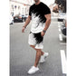 👕NU 50% KORTING! 💥 Heren Zomer Dynamische Print Casual Set – 3D Penseelstreek, Ultrazacht, Ergonomische Pasvorm ✨