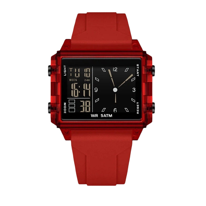 Waterdicht transparant digitaal horloge