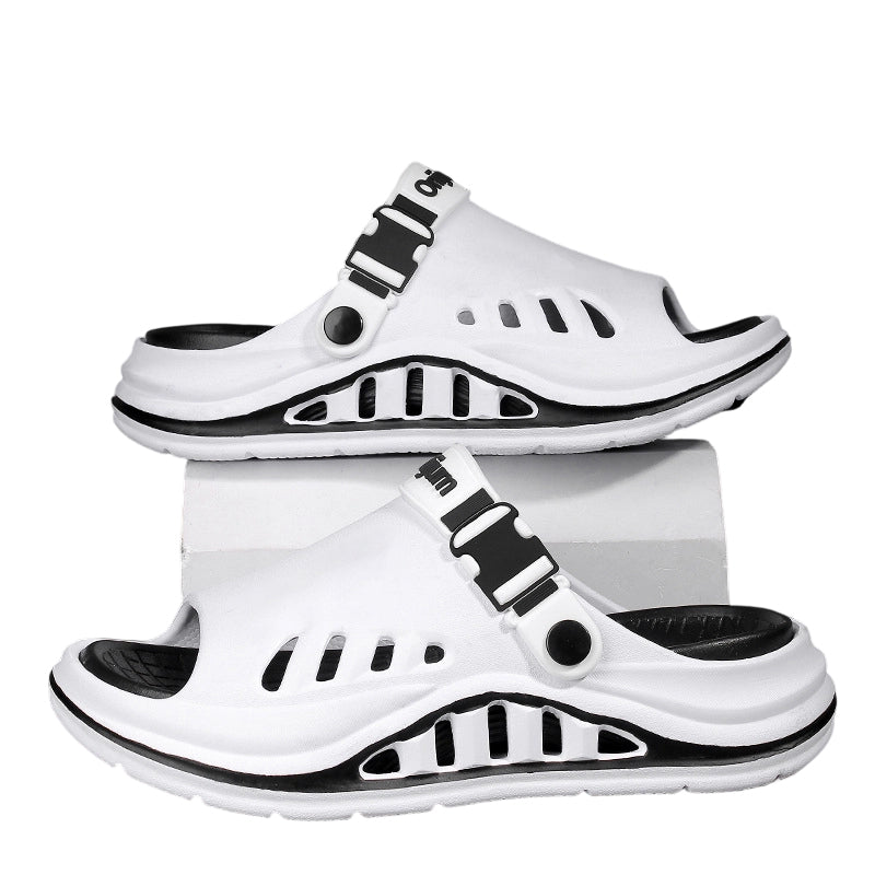 Ademende herensandalen met dikke zool