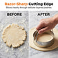 🧑‍🍳50% OFF NOW🍰Professional 5-Piece Pastry Cutter Set – Stainless steel & ergonomic grips – Perfect for fondant, pizza or cookie dough – includes crimpers & decorating wheels✨