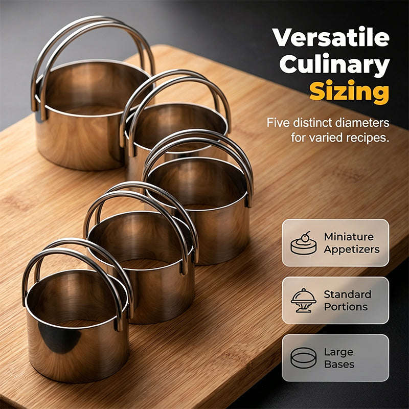 Roestvrijstalen Koekjesuitsteker Set (5 Stuks)