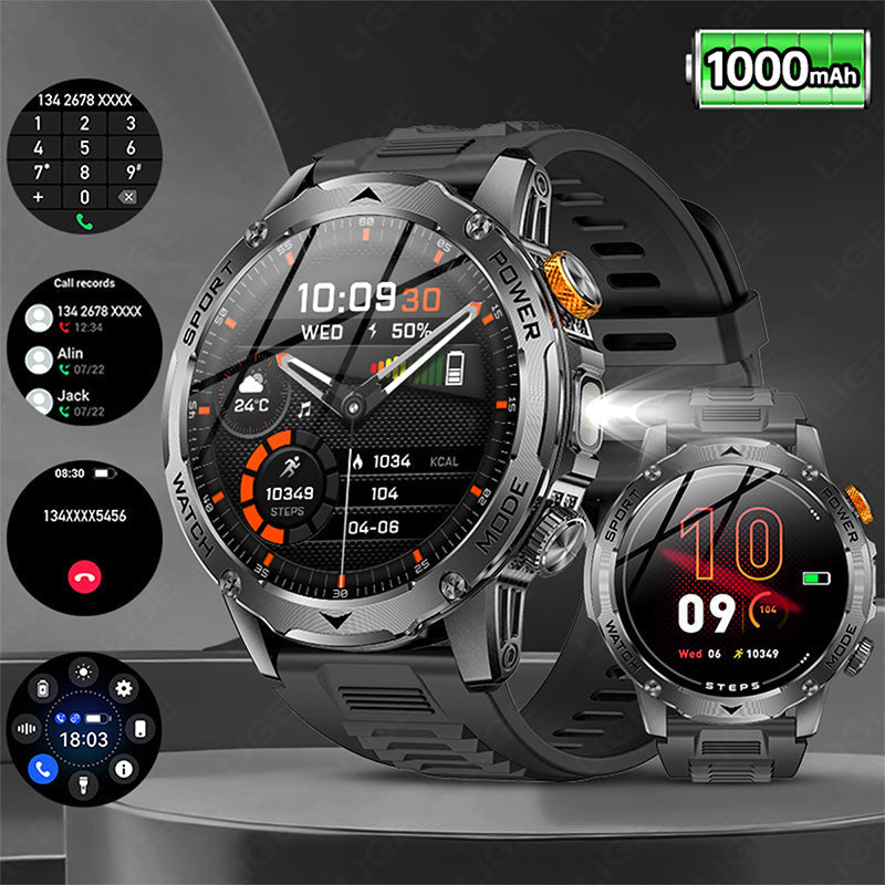 Poeak™ Slimme Bluetooth Sporthorloge | 1000mAh Batterij | 100+ Sportmodi