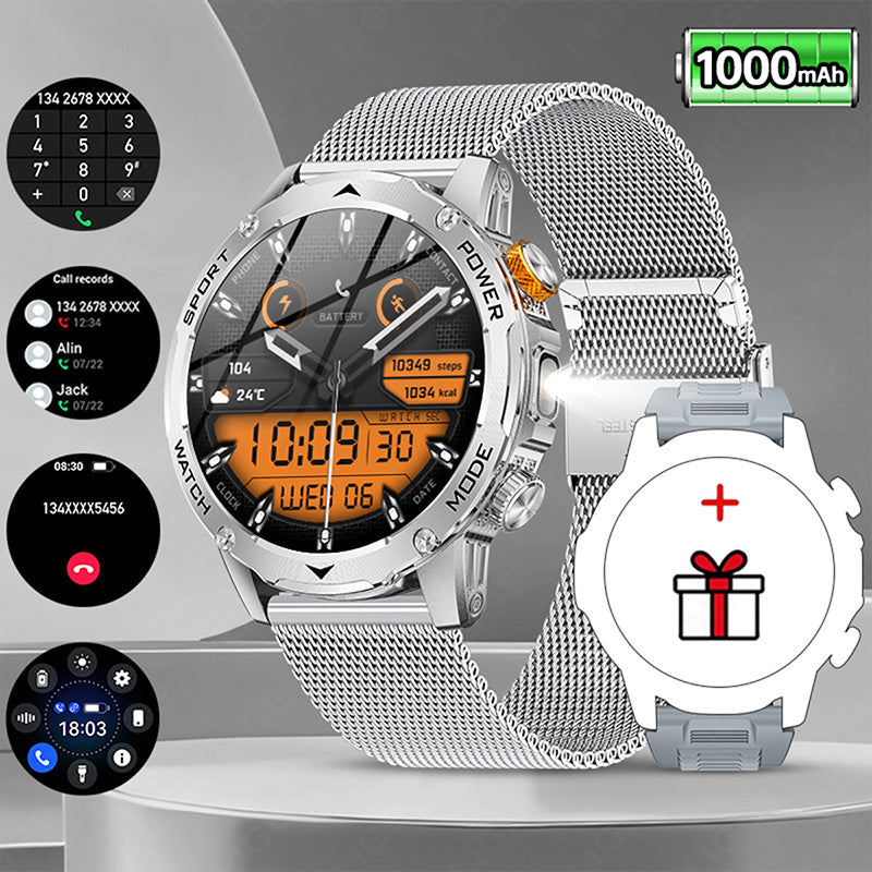 Poeak™ Slimme Bluetooth Sporthorloge | 1000mAh Batterij | 100+ Sportmodi