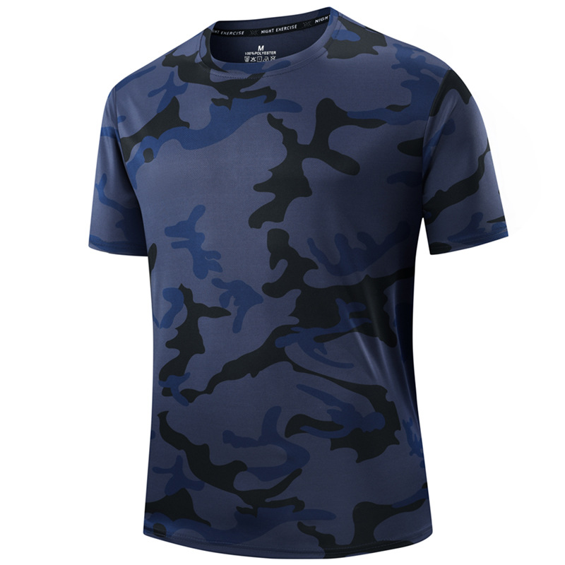 🏃‍♂️ NU 50% KORTING! 🌲 Heren Sneldrogend Camouflage Sport T-Shirt – Vochtafvoerend & Active Fit – Train in Stijl 💪