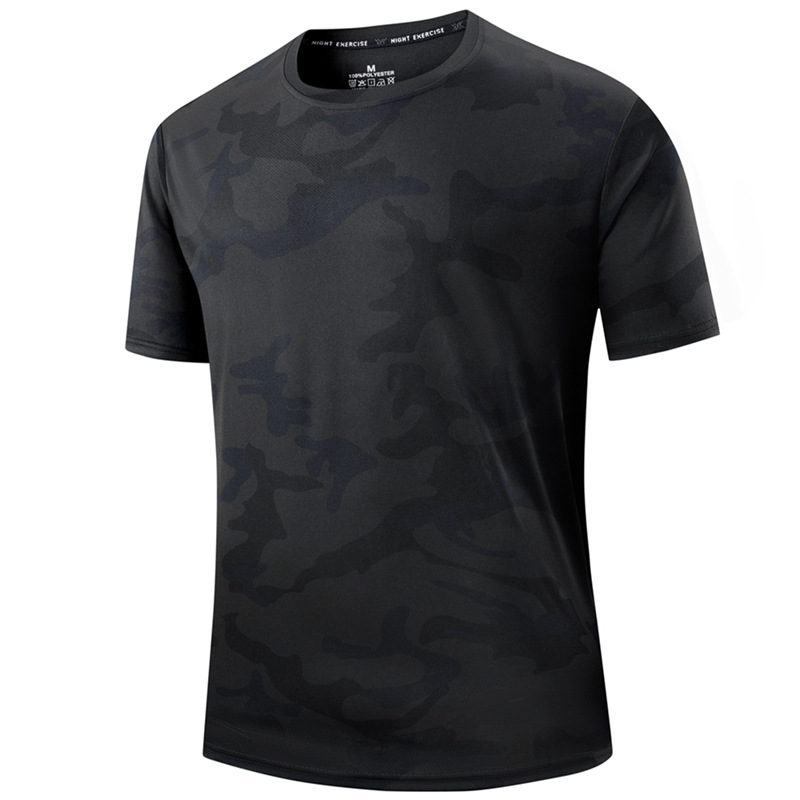 🏃‍♂️ NU 50% KORTING! 🌲 Heren Sneldrogend Camouflage Sport T-Shirt – Vochtafvoerend & Active Fit – Train in Stijl 💪