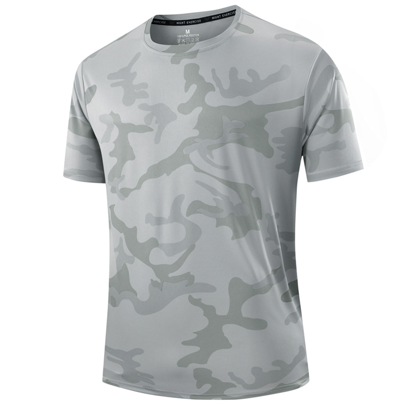 🏃‍♂️ NU 50% KORTING! 🌲 Heren Sneldrogend Camouflage Sport T-Shirt – Vochtafvoerend & Active Fit – Train in Stijl 💪