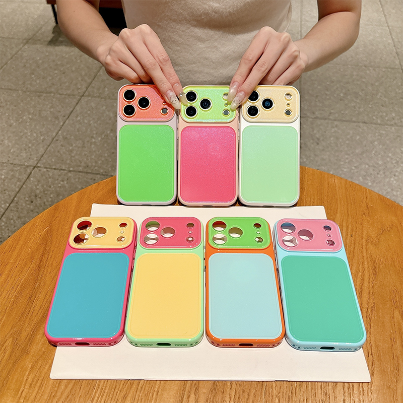 Levendig Contrastkleur Dopamine Acryl Telefoonhoesje