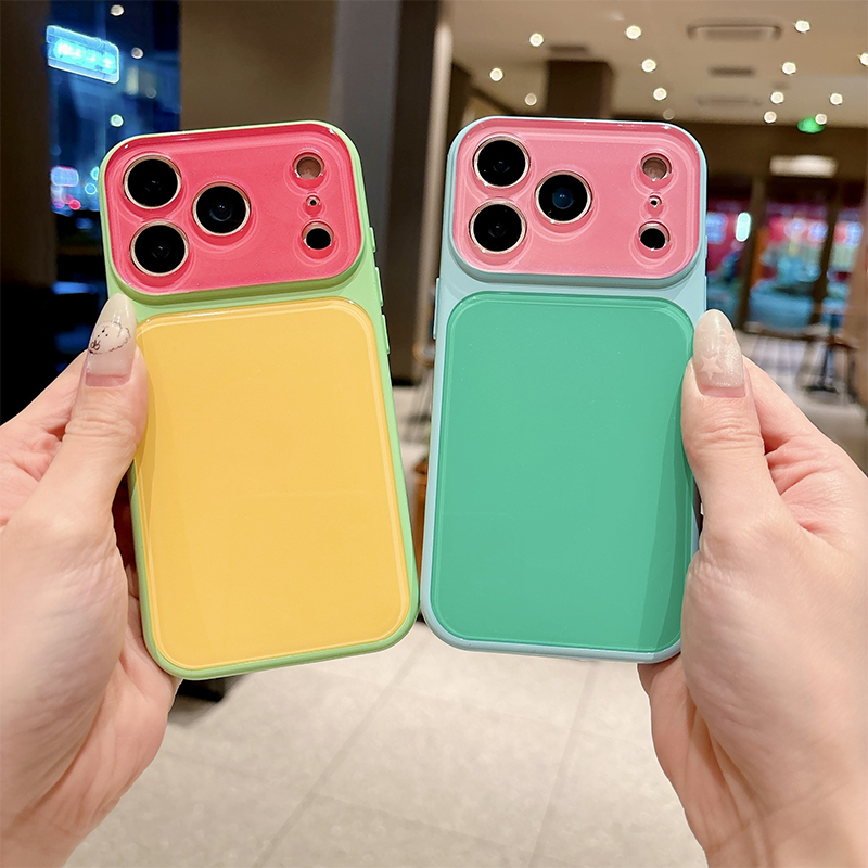 Levendig Contrastkleur Dopamine Acryl Telefoonhoesje