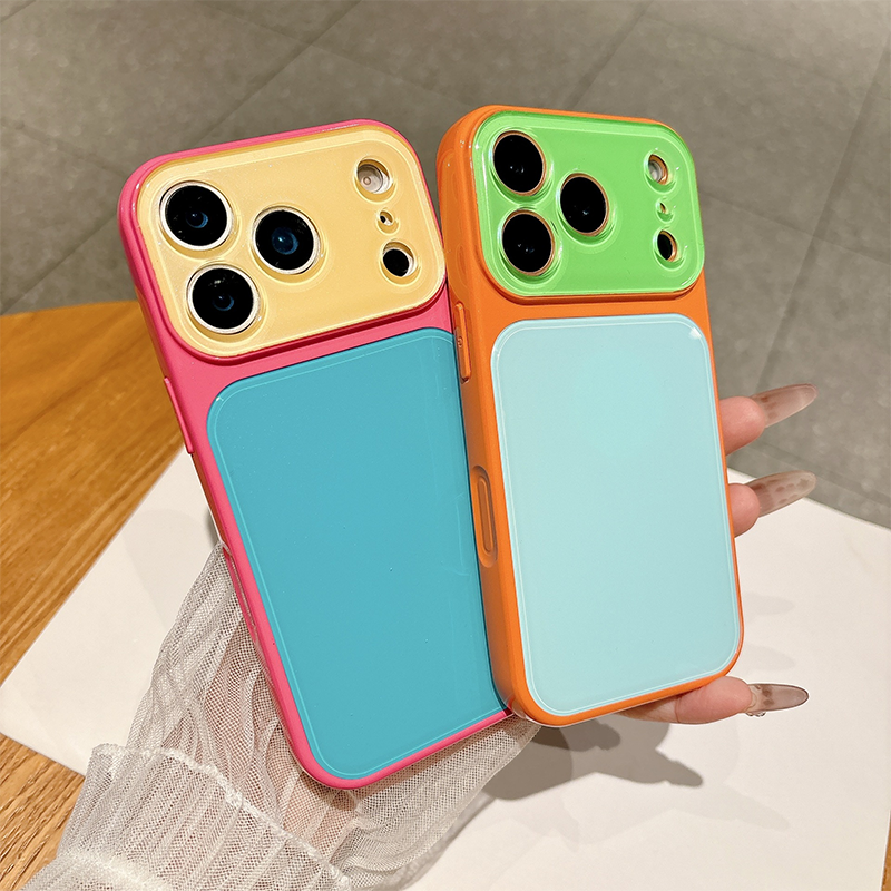 Levendig Contrastkleur Dopamine Acryl Telefoonhoesje