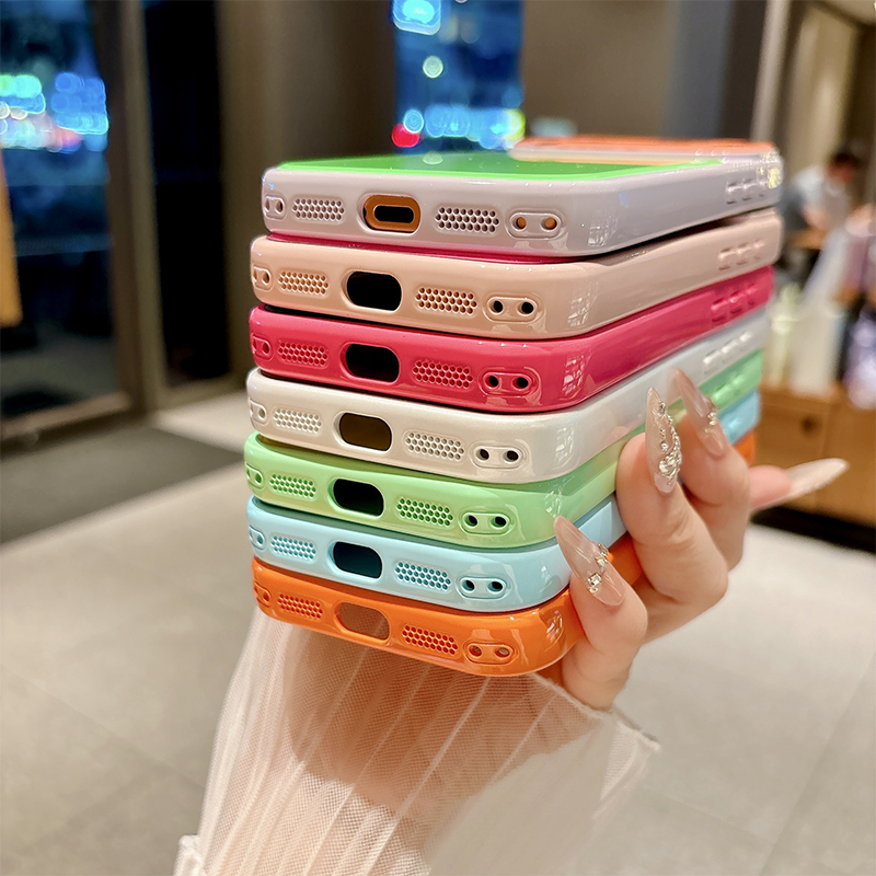 Levendig Contrastkleur Dopamine Acryl Telefoonhoesje