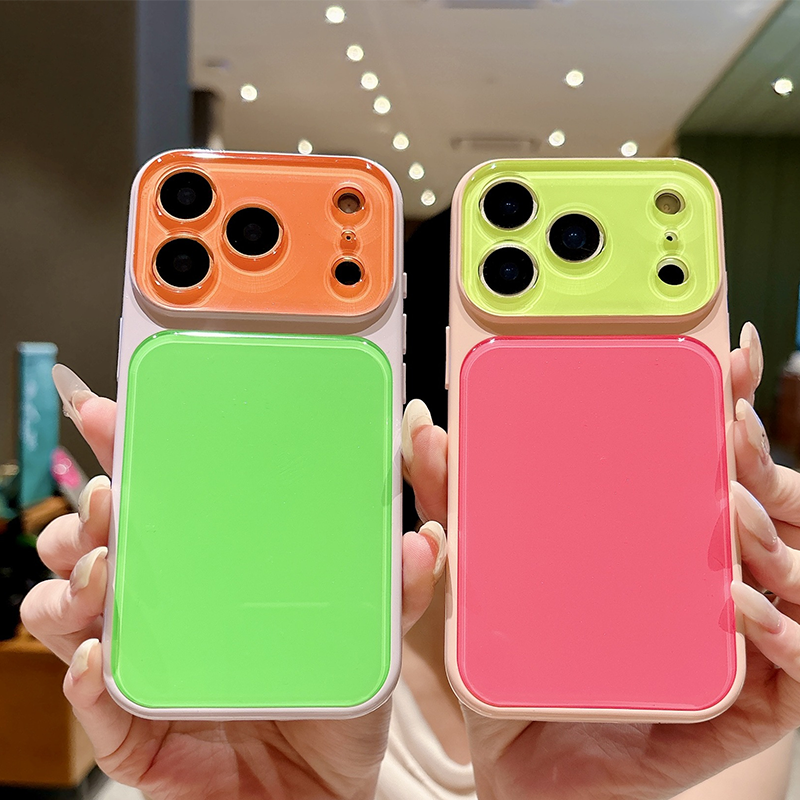 Levendig Contrastkleur Dopamine Acryl Telefoonhoesje