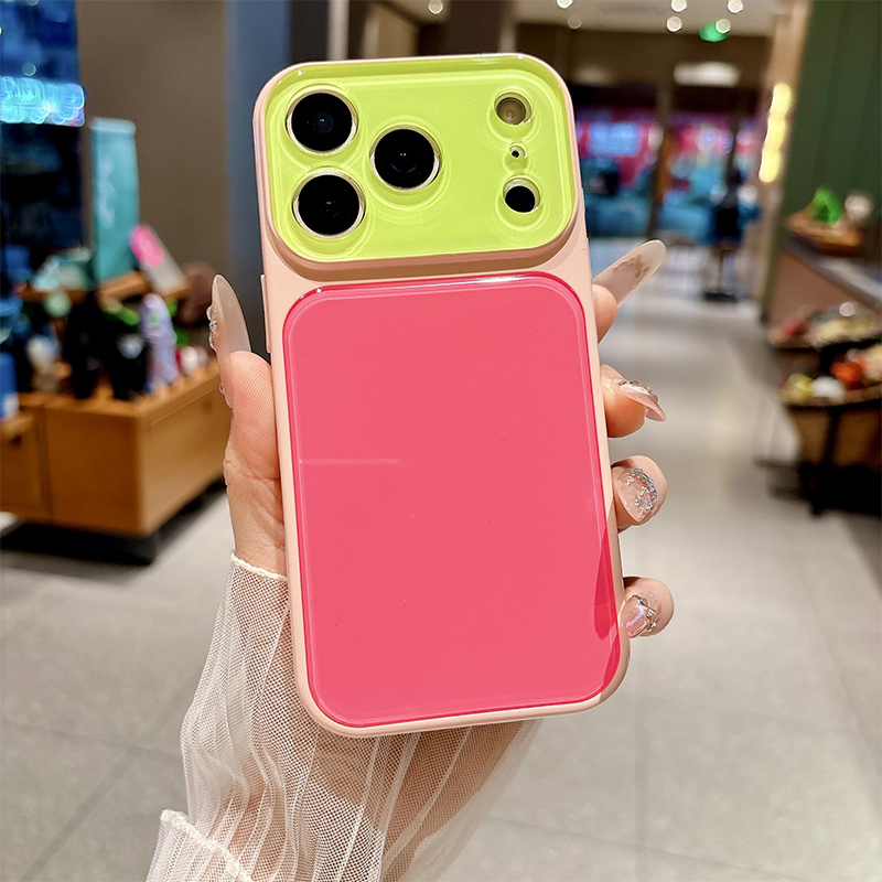 Levendig Contrastkleur Dopamine Acryl Telefoonhoesje