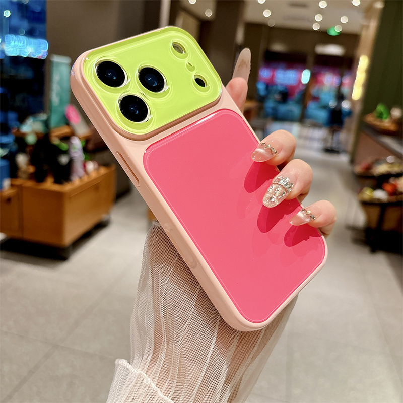 Levendig Contrastkleur Dopamine Acryl Telefoonhoesje