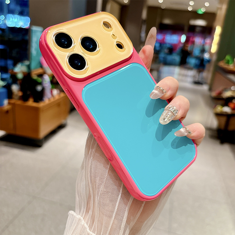 Levendig Contrastkleur Dopamine Acryl Telefoonhoesje