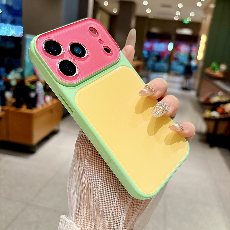 Levendig Contrastkleur Dopamine Acryl Telefoonhoesje