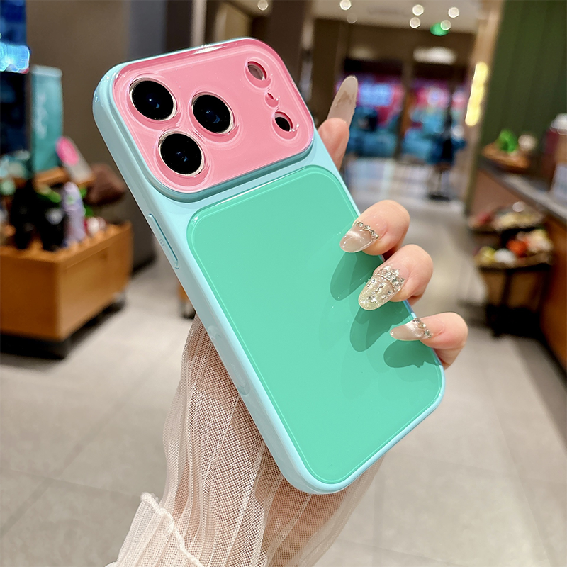 Levendig Contrastkleur Dopamine Acryl Telefoonhoesje