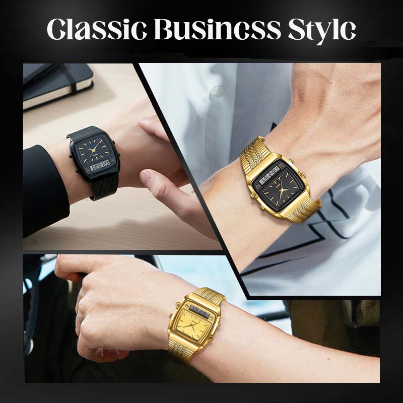 ⌚️LIEBIG Retro Sporthorloge – Dubbel Systeem, Multifunctioneel & Stijlvol!