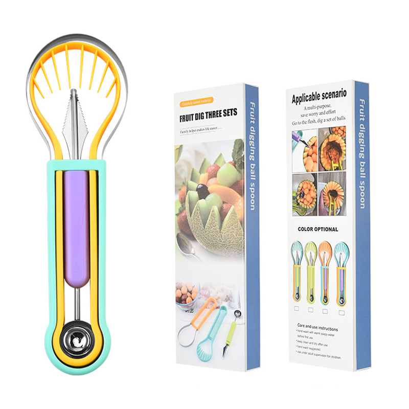 Multifunctionele meloenbolletjeslepelset voor fruit