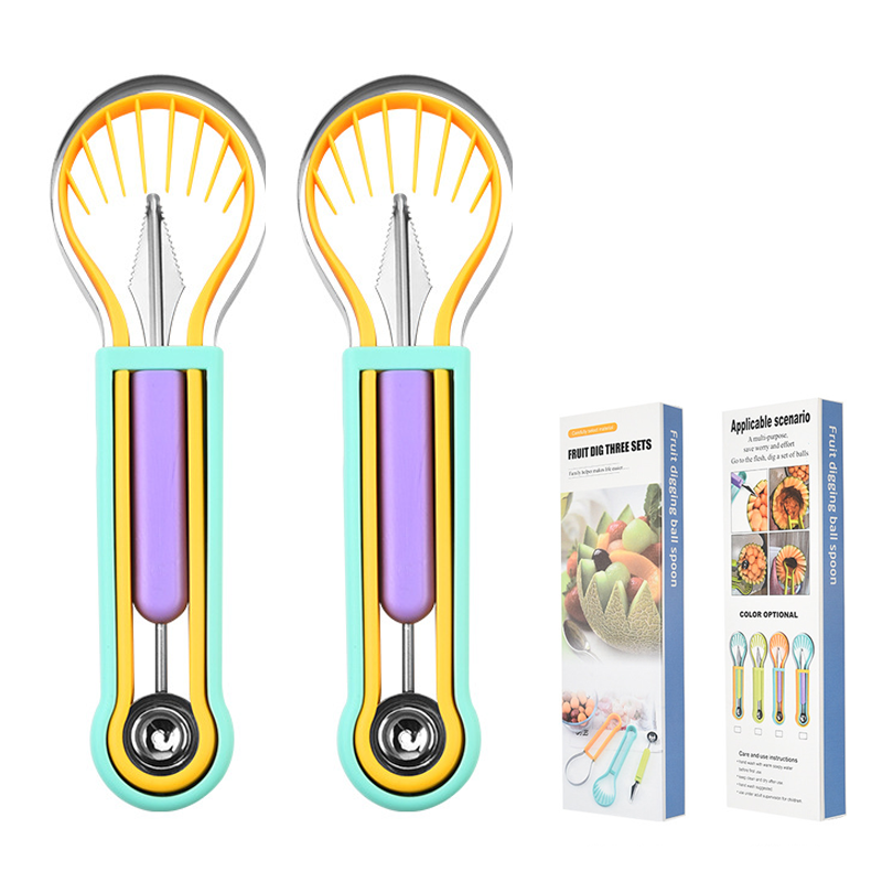 Multifunctionele meloenbolletjeslepelset voor fruit