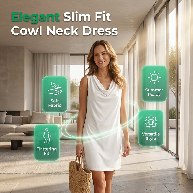 Elegante slim fit jurk met col 👗