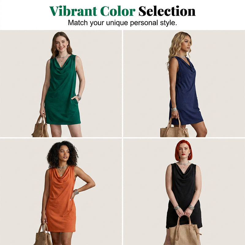 Elegante slim fit jurk met col 👗