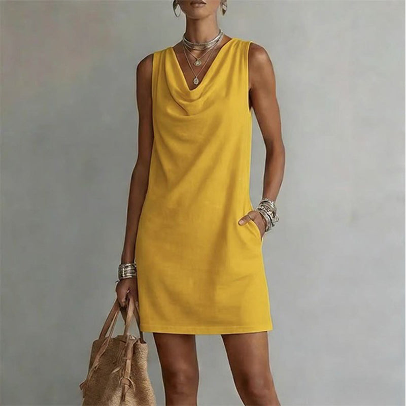 Elegante slim fit jurk met col 👗
