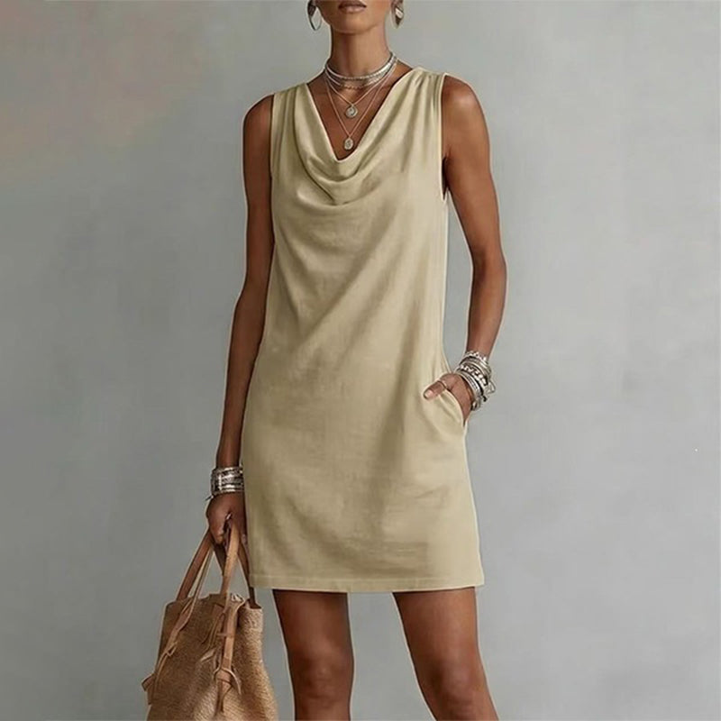 Elegante slim fit jurk met col 👗
