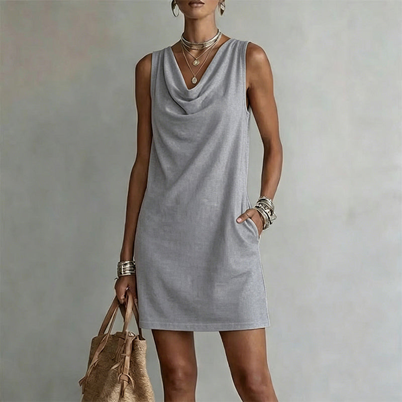 Elegante slim fit jurk met col 👗