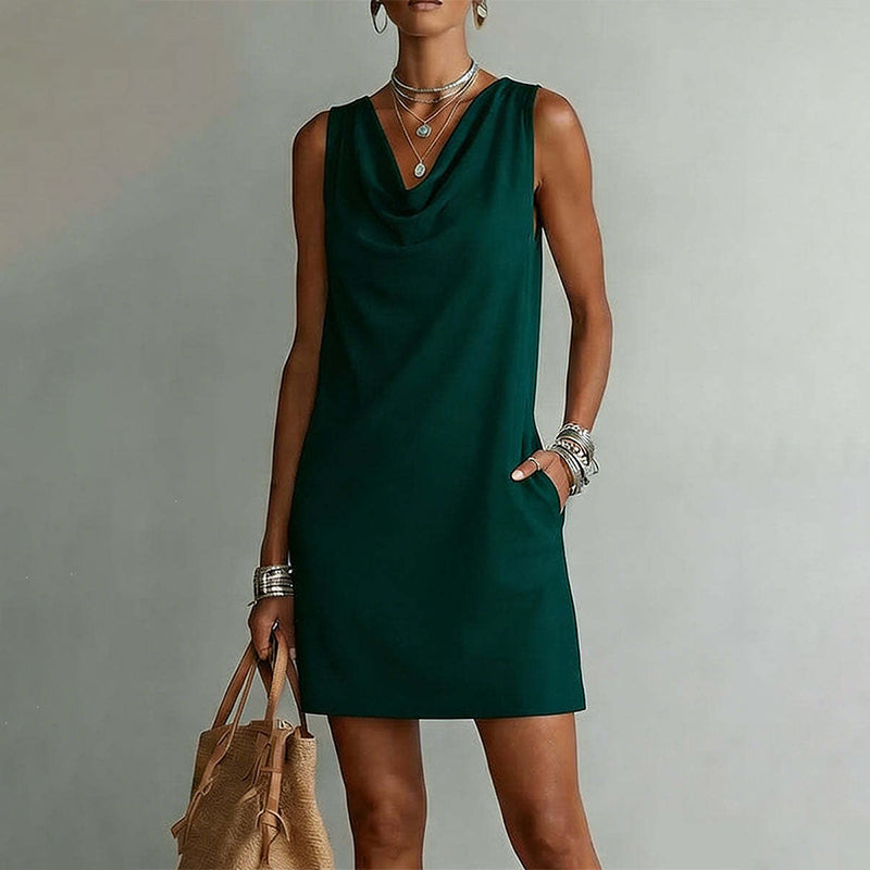 Elegante slim fit jurk met col 👗