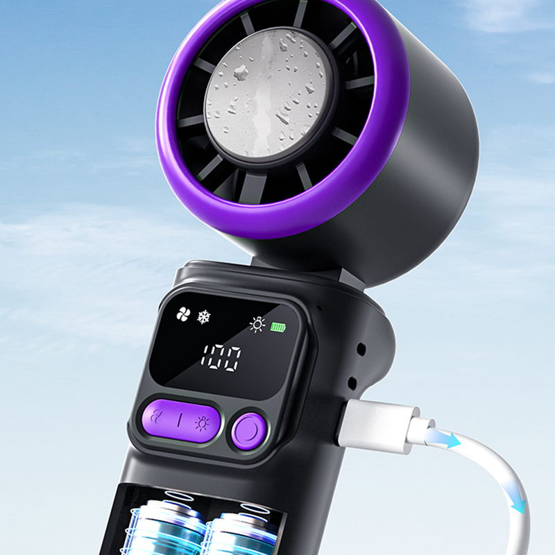 Draagbare koelventilator met ijskompresplaat