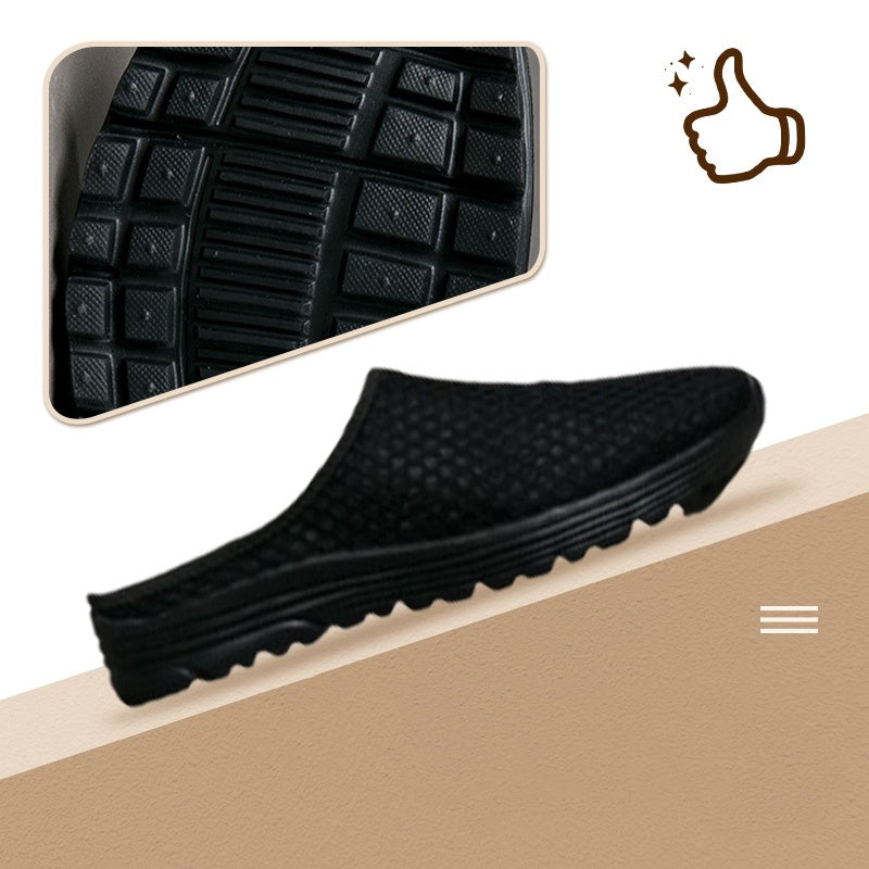 🌿 Ademende gaasslippers voor casual comfort.