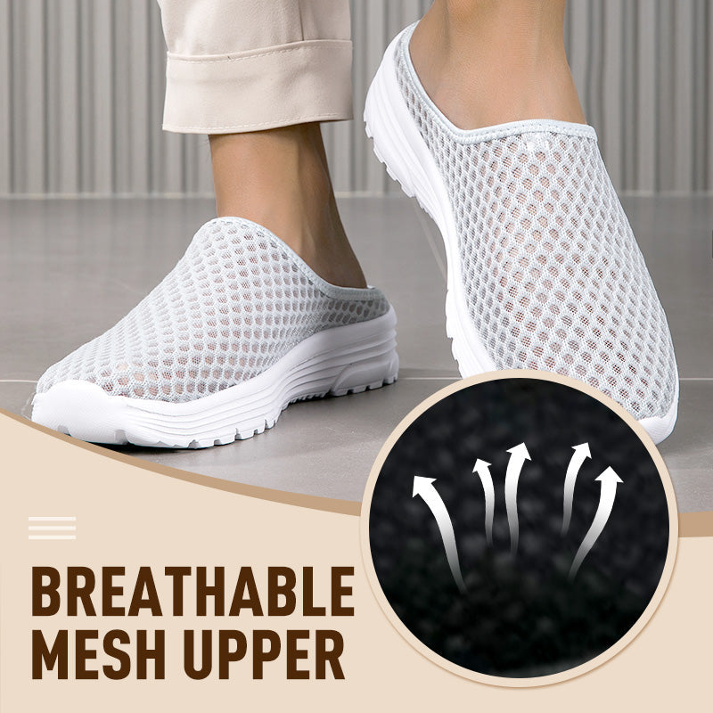 🌿 Ademende gaasslippers voor casual comfort.