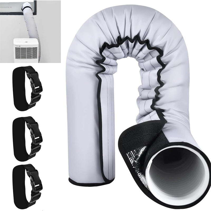 🔥Beschermhoes voor isolatie van airco-leidingen – Met rits, herbruikbaar, biedt zowel esthetische bescherming als isolatie voor airco-leidingen binnenshuis ❄️🏠