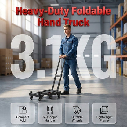 🛒 Opvouwbare, geluidsarme steekkar